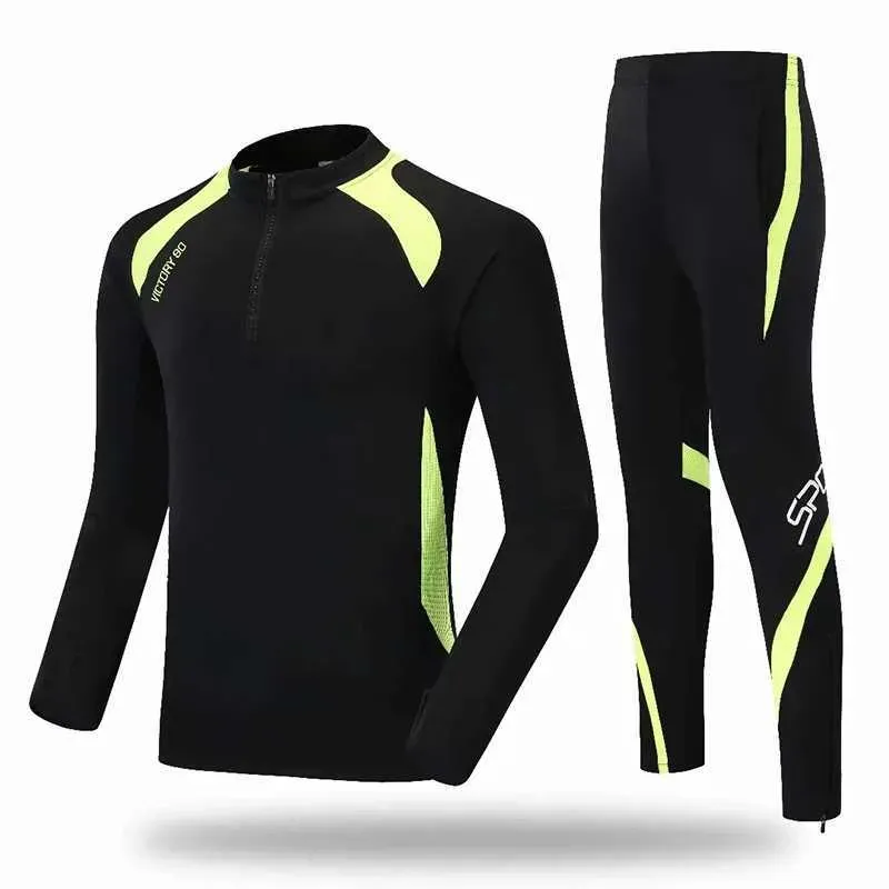 Soccer Tracksuit For Mens Kids Football Training Uniform Spring Sports Clothing Boys Long Sleeve Sportswear Can Custom_voghion.com