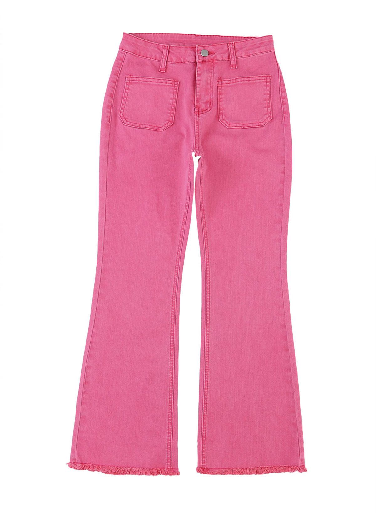 Shiying Autumn New High waisted Jeans, Style, Casual, Personalized, Solid Color, Hairy Edge, Nine Cent Women's Bell_voghion.com