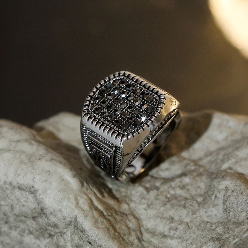 Hip Hop Full Diamond Ring For Men, Unique Fashion Accessories, Niche Jewelry_voghion.com