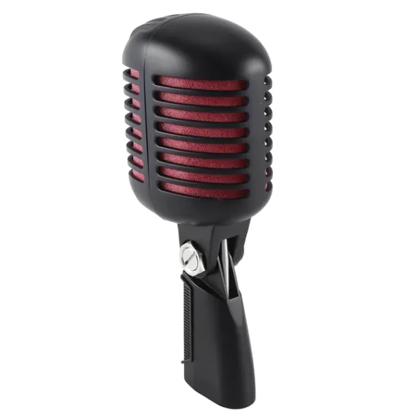 1 PCS Professional Classic Retro Dynamisches Gesangsmikrofon Schwarz & Rot Swing Mic Für Live-Performance Karaoke_voghion.com