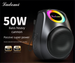 LADOMI Wireless Bluetooth Speaker 50W Power Subwoofer High Sound Quality Home Portable Outdoor Large Volume_voghion.com