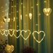 Remote Control Solar Curtain Lights - 3-in-1 Christmas String Lights (Warm White/Color Changing, IP42, 100 LEDs, 8 Modes, 2M X 3.5M)_voghion.com
