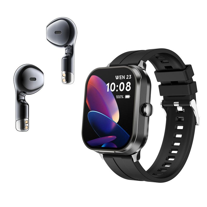 Pametna elektronika D8pro ura Tws slušalke pametna ura 2 v 1 Bluetooth klic športna ura srčni utrip zdravje NFC_voghion.com