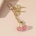 New Cherry Bow Car Keychain High-end Feel Women's Bag Pendant Backpack Charm_voghion.com