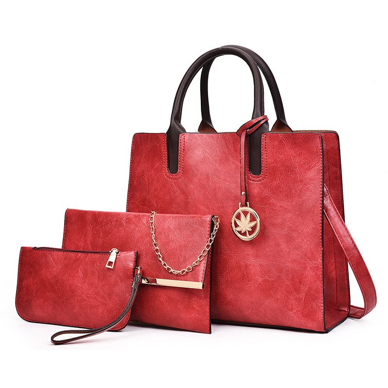 Damentaschen Mode Dreiteilige Mutter-Kind-Tasche Trendy Damenhandtasche Einzelne Schulter Umhängetasche_voghion.com