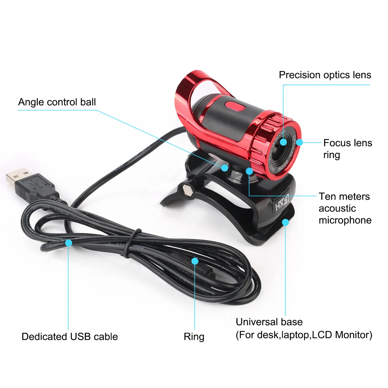 S9-1080P computer with built-in MIC call high-definition network camera_voghion.com