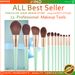 12 pcs Green High Quality Makeup Brush Set + Makeup Brush Bag Large Factory Direct Sales FINDCOLOR_voghion.com