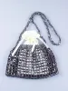 Handmade Sier Gold Flat Bead Woven Large-sized Dumpgs Fashionable And Trendy One Shoulder Portable Beaded Bag 240822_voghion.com