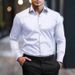 Camicia da uomo slim casual business alla moda, a maniche lunghe, con colori coordinati, nuova moda da strada_voghion.com