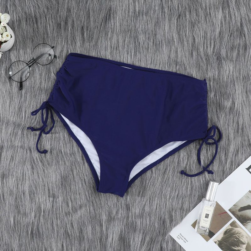 Sexy trojúhelníkové plavecké šortky s vysokým pasem a bočními zavazováním, nastavitelný pas, rychleschnoucí materiál, brazilský střih_voghion.com