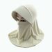 LazyZoom Maschera da collo estiva unisex con protezione UV integrata per ciclismo Facekini Cappello da sole in seta ghiacciata_voghion.com