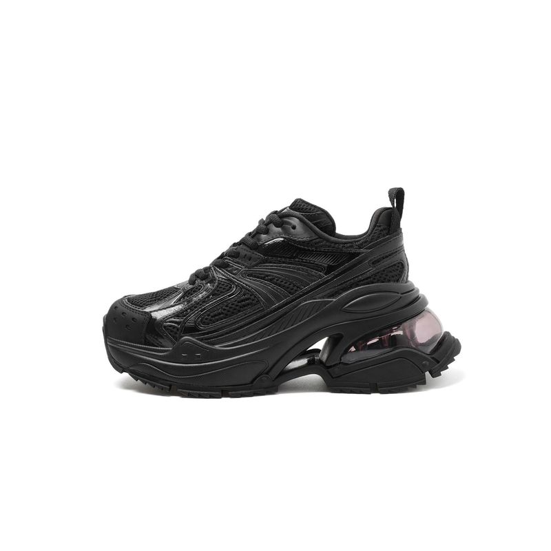 Scarpe da papà in vera pelle con suola spessa Scarpe da donna alla moda Casual comode Scarpe con cuscino d'aria rinforzate per tutte le partite Scarpe alla moda da donna_voghion.com
