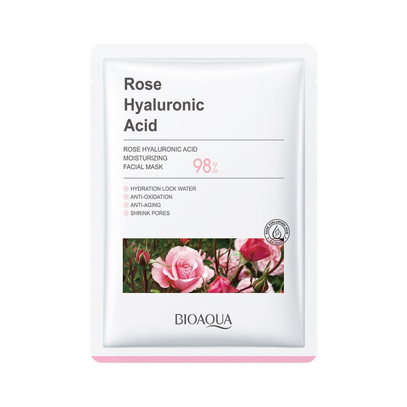 Maschera inglese completa 25 g BIOAOUA Confezione in fogli idratanti e idratanti al miele di riso Oubao_voghion.com