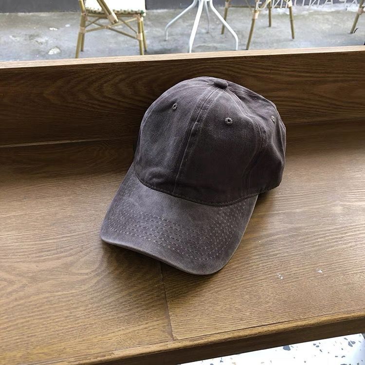 Unschlagbare Qualität gewaschene Baumwolle bestickt Soft Top Duckbill aus alten Denim Hut Licht Platte Sand gewaschen Baseball Cap_voghion.com
