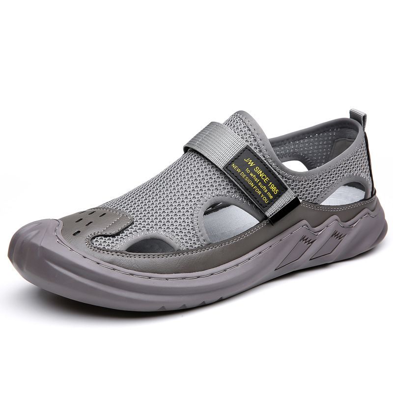 Manufacturer's Sandals Men's Summer New Casual Beach Shoes Mesh Shoes Hole Shoes Hollow Large Size_voghion.com