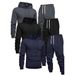 Unisex 3-Piece Winter Tracksuit Set - Fleece-Lined Hoodie & Joggers With Breathable Comfort_voghion.com