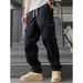 Lässige Cargohose für Herren – Relaxed Fit Jogginghose mit Kordelzug in Schwarz/Weiß/Marineblau (Größen S-XXL)_voghion.com