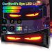 Dynamic Devil's Eye Truck Windshield Scrolling Advertising Car Sign RGB DIY App Control LED Panel Flexible Display Light_voghion.com