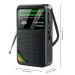 Draagbare AM/FM/SW-zakradio met oplaadbare batterij, ingebouwde luidspreker en HD-scherm, mini-FM-ontvangerradio's_voghion.com