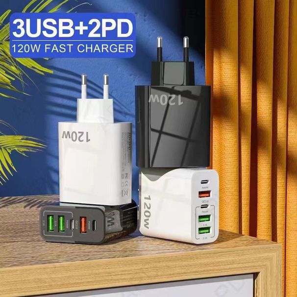 Home Furniture Dual Type C Multi Port Mobile Phone Charger Qc3.0+Pd Multi Port_voghion.com