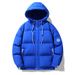 Men’s Lightweight Down Hooded Jacket – Water-Resistant Corduroy Shell With 550FP White Duck Down (White, Black, Navy Blue)_voghion.com