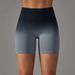 Dametøj sømløs slik gradient træning stram højtaljet sports trepunkts shorts løbe fitness yoga bukser til kvinder_voghion.com
