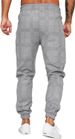 Jogginghose Herren Trainingshose Loose-Fit Sporthose Lang Kariert Casual_voghion.com