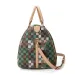 Designer Bag Free Shipping Geometric Checkered Duffle Bag With Adjustable Strap And Top Handles_voghion.com