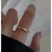925 Sterling Silver Rupert's Tears Ring For Women, Ins Korean Version, Light Luxury, Simple Niche Design, High-end Feel,_voghion.com
