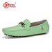 YRZL Men's Handmade PU Leather Casual Driving Flats Slip-on Urious Comfortable Mocasines White Loafer Shoes Men_voghion.com