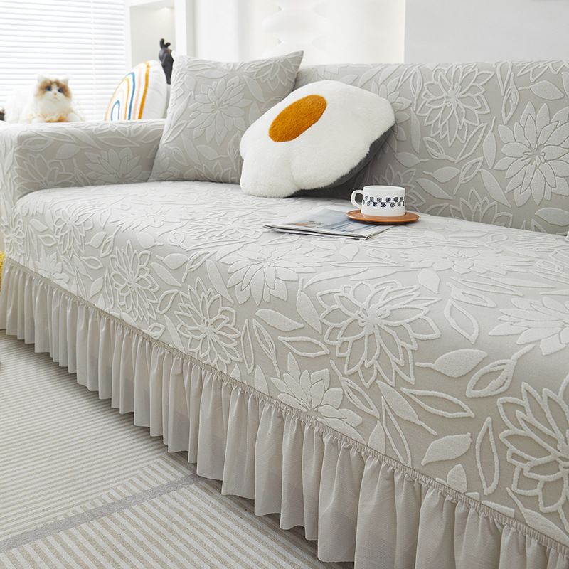 Camellia Skirt Protection Sofa Cover All Inclusive Universal Cover Universal Straight Sofa Cover New 2024 Cover Cloth_voghion.com
