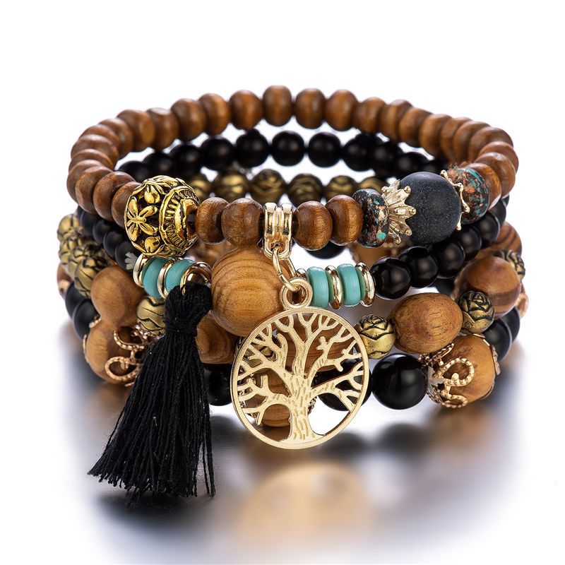 Braccialetti all'ingrosso con perline e nappe in stile etnico_voghion.com