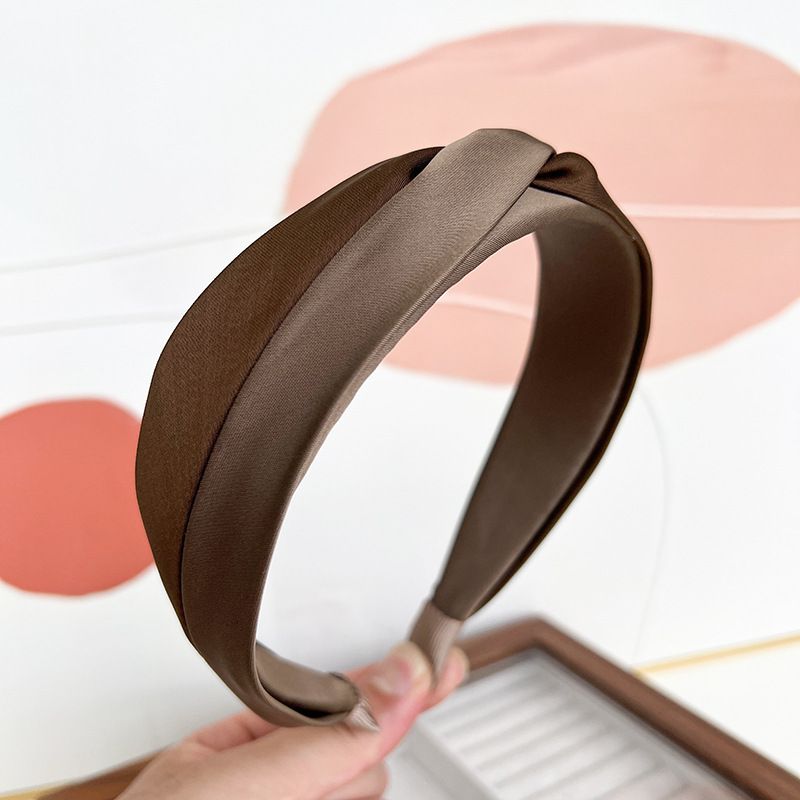 Donna, fermaglio alla moda di alta qualità, versatile per le uscite, elastico per capelli Melad, fascia per capelli snellente per il viso_voghion.com