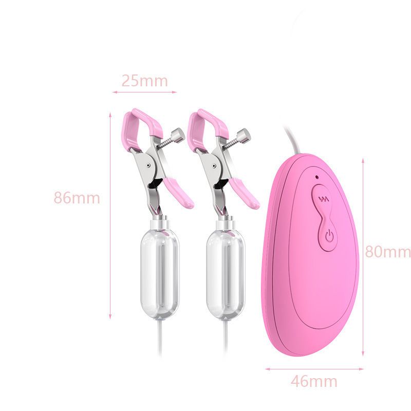 Nuovo prodotto Moonuo Morsetti per capezzoli vibranti a frequenza variabile Modello a batteria Camera clitoridea a doppio picco Massaggio al torace_voghion.com