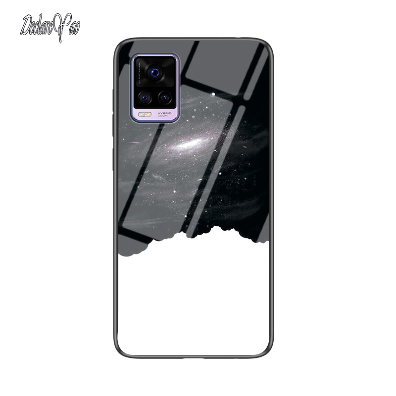för S10E S15E Glasfodral DECLAREYAO Lyxig hård spegel härdat glas Coque för VIVO S1 S12 S15 Pro S1 S5 S6 S7 S12 S15_voghion.com