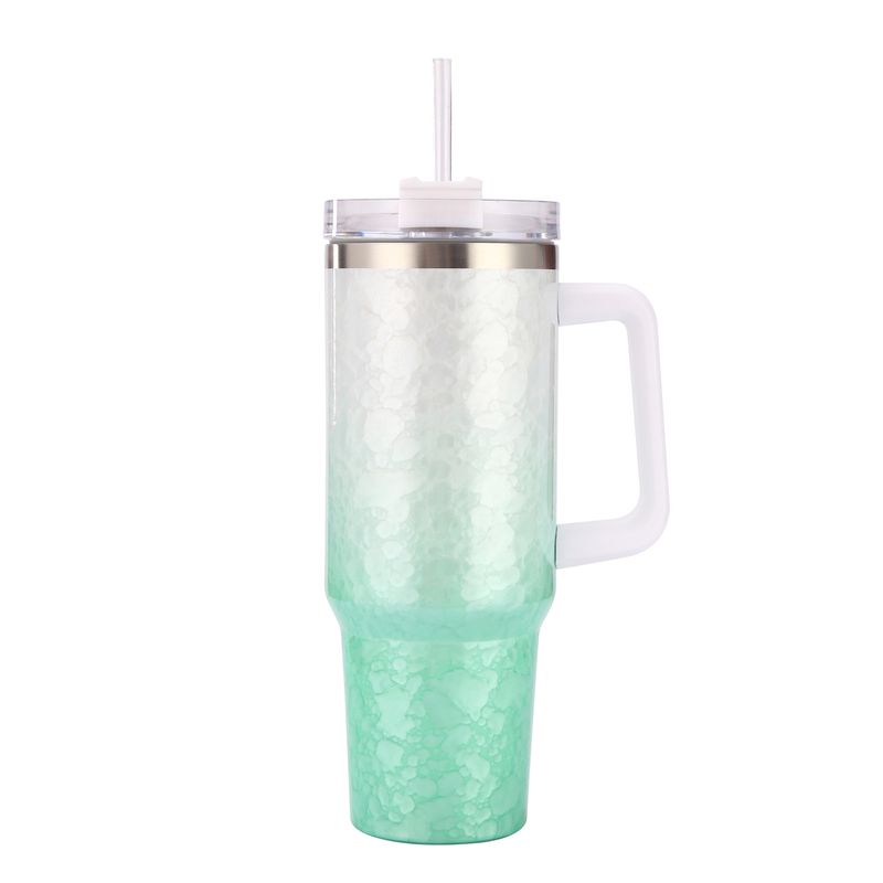 40oz Buz Kupası Büyük Kapasiteli Saplı Kupa Paslanmaz Çelik Araba Kupası_voghion.com
