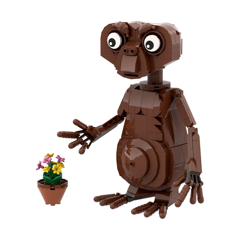 MOC E.T Alien Tuğlaları Model Terör Bilim Filmi Figürleri Korkunç Uzaylılar Yapı Taşları Seti Eğitici Oyuncaklar Çocuklar için Noel Hediyeleri_voghion.com