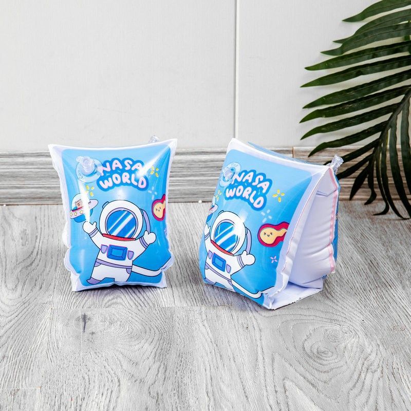Swimming Rings Thickened Buckle Children's Arm Ring Inflatable Mermaid Dinosaur Astronaut Water Sleeve Baby Learning To Swim_voghion.com