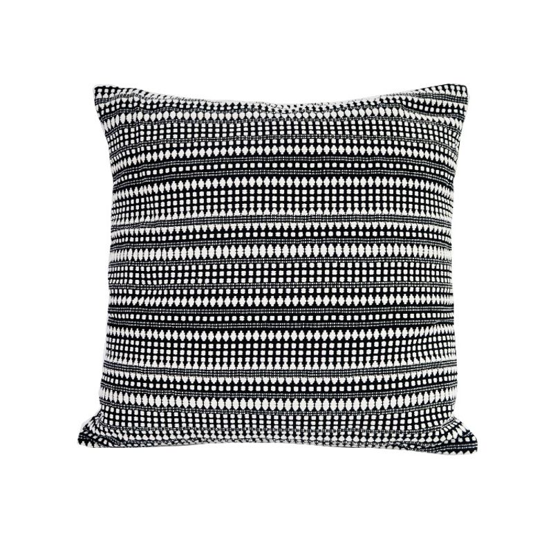 Linen Blend Woven Ethnic Style Cushion Cover, Bohemian Decorative Pillow Case For Sofa, Homestay, Hotel Decor_voghion.com