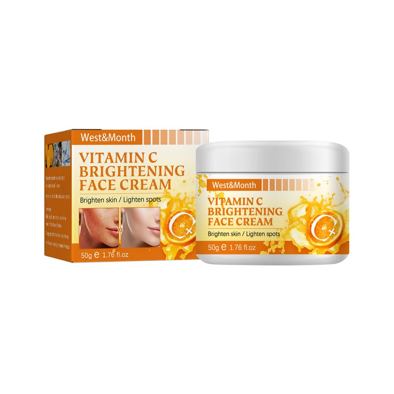 West&Month Vitamin C face cream Moisturizes repairs face, lightens acne stains, and makes the skin bright_voghion.com