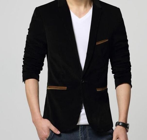 Brand Clothing Men Blazer Fashion Cotton Suit Blazer Slim Fit Masculine Blazer Casual Solid Colr Male Suits Jacket_voghion.com