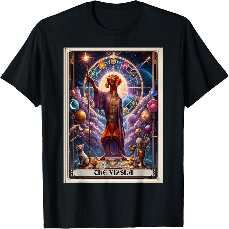 Vizsla Tarot Kartı Köpek Tişörtü._voghion.com