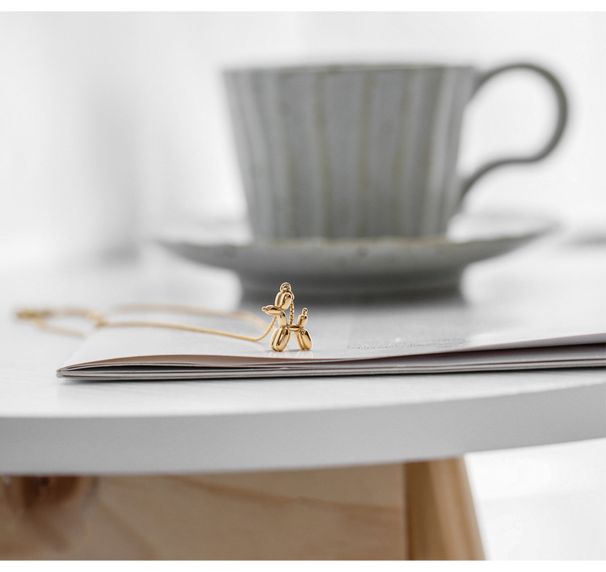 2025 Damenmode XYYA 316L Edelstahl Gold Hundehalskette 2024 Mode Damenschmuck_voghion.com