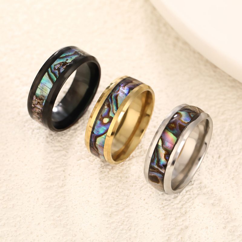 Anello da uomo in acciaio inossidabile con nicchia semplice e alla moda, nuovo di zecca, di alta qualità_voghion.com