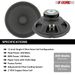 5 Core 12 Inch Speaker 200W Car Audio Loudspeaker 4 Ohm Replacement Driver W 30 Oz Y30 Magnet For Vehicle Sound System - SP 12120 4OHMS_voghion.com