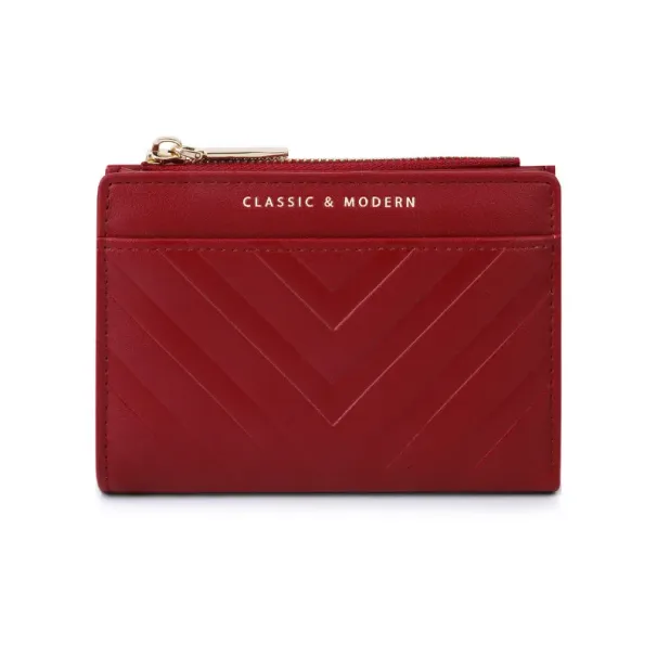 Talian Luxus-Damengeldbörse mit Streifenmuster und Prägung, versandkostenfrei, Designer-Geldbörse aus PU-Leder mit Kartenfächern, modisch und multifunktional_voghion.com