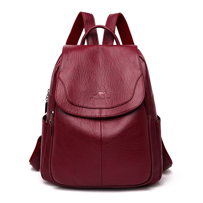 Fashion Backpack Women's 2023 New Versatile Large Capacity Soft Leather Student School Bag Outdoor Travel Backpack Women's Bag_voghion.com