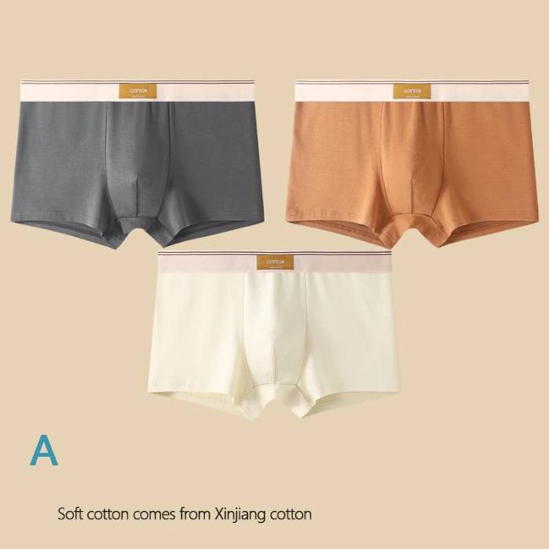 3 daļu bokseršorti, ērti, moderni, augstas kvalitātes, grezni, moderni, vidēja jostasvieta, L-4XL_voghion.com