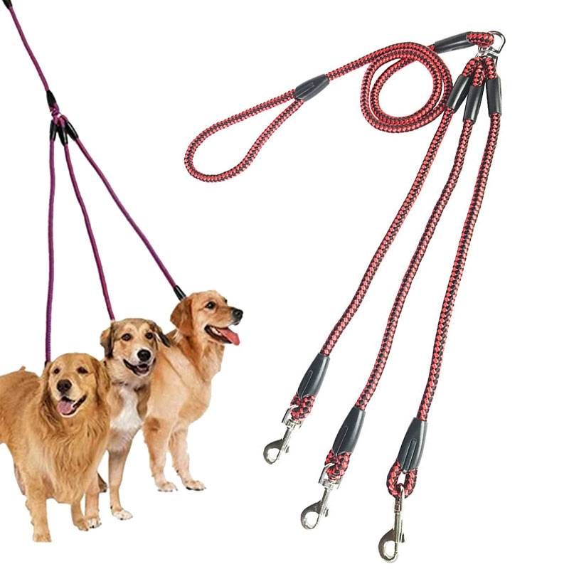 3 In 1 Leash Multi-head Dog Walking Rope_voghion.com
