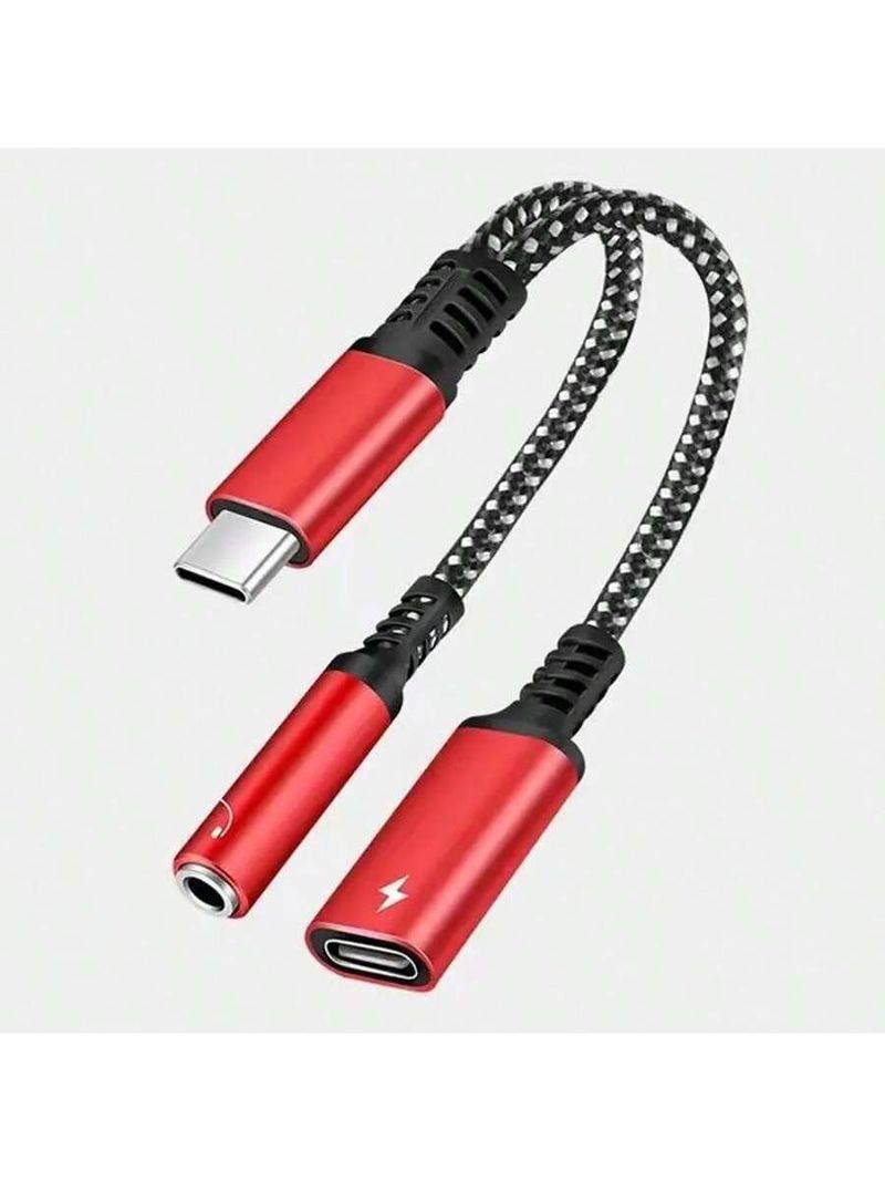 2 In 1 PD60W Type C To 3.5 Female Earphone Amplifier Headphone Audio Convertor Digital USB C Adapter To USB C 3.5mm Jack Audio Cable Earphone Cable_voghion.com